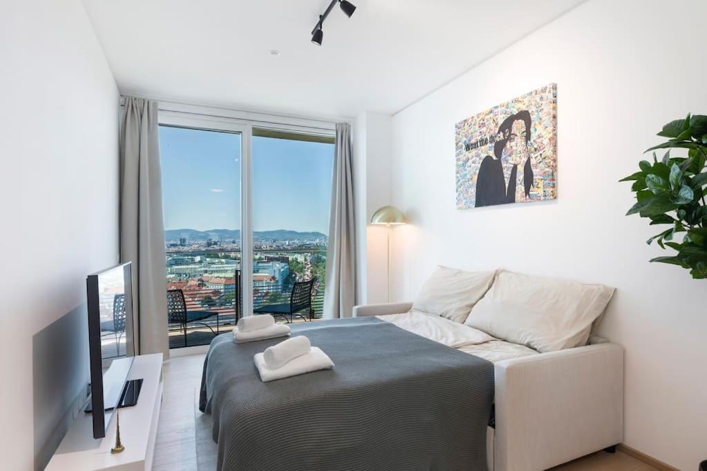 Design Apartment With Amazing View Over Vídeň Exteriér fotografie