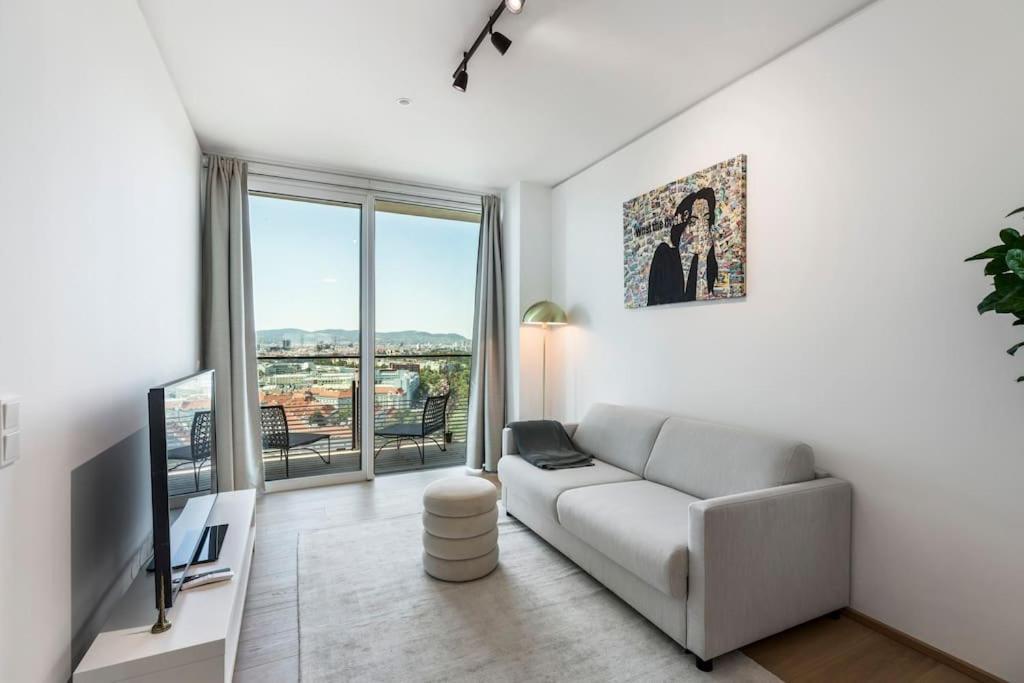 Design Apartment With Amazing View Over Vídeň Exteriér fotografie